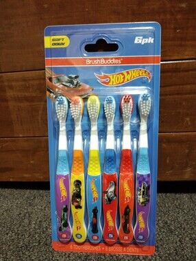 Brush Buddies Hot Wheels Toothbrush Set 6 CT
